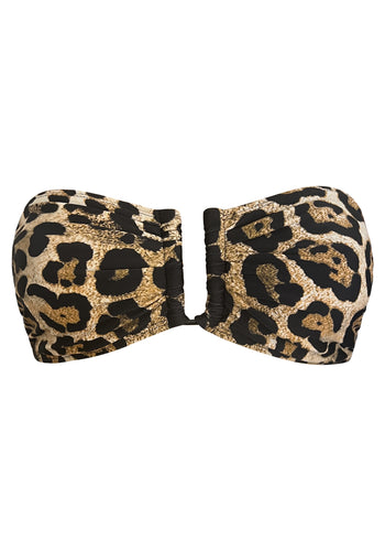 KAANDA CLASSIC Cheetah Maxime Bandeau Top U Accessory w Removable Cups