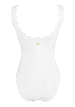 Load image into Gallery viewer, Venus White Tank Onepiece - Carvico Fabric