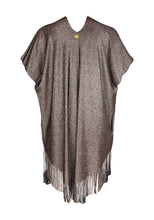 Load image into Gallery viewer, Golden Nougat Kaftan with Fringe- Resort Collection