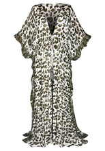 Load image into Gallery viewer, Leo Olive Open Maxi Kaftan - Resort Collection