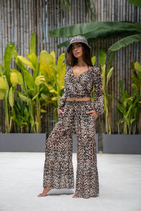 Cheetah Gypsy Crop Top - Resort Collection