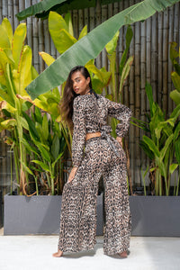 Cheetah Gypsy Crop Top - Resort Collection