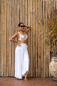 White Minnie Wrap Skirt - Resort Collection (Copy)