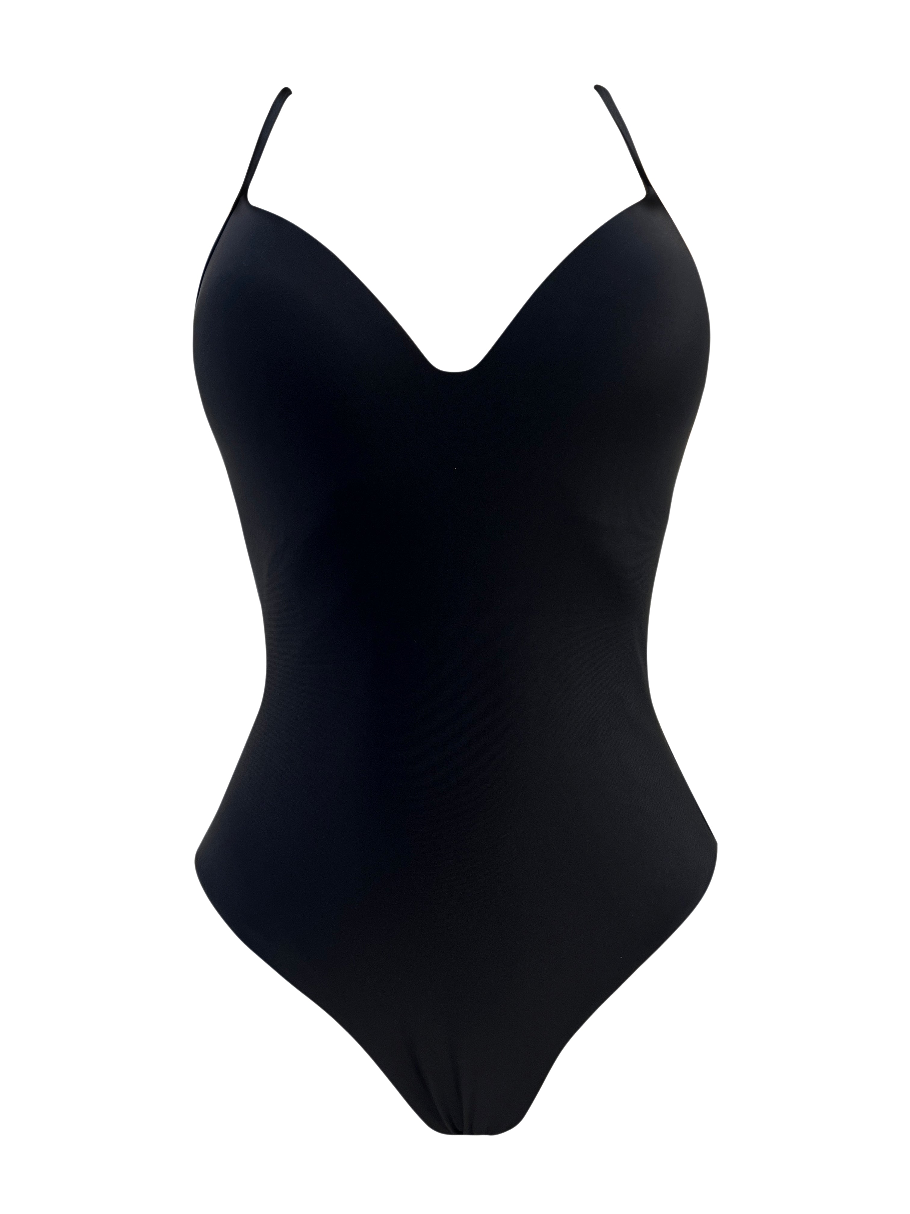 Black push up one piece swimsuit on sale